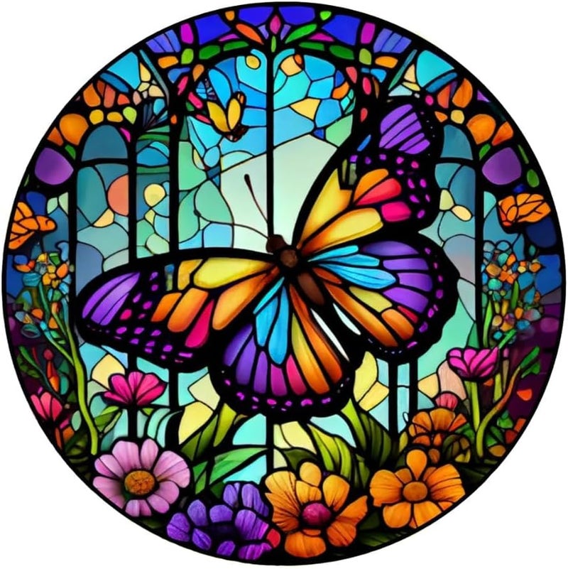 Tiwabb Butterfly Stamped Cross Stitch Kits - Counted Cross Stitch Kits for Beginners Adults,11 CT Patterns Dimensions Embroidery Kits Arts Craft Kits,for Gift and Home Decor 13.8 x 13.8inch - Image 2